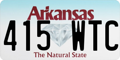 AR license plate 415WTC