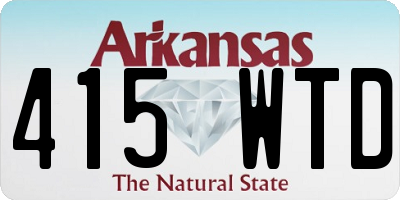 AR license plate 415WTD