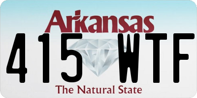 AR license plate 415WTF