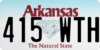 AR license plate 415WTH