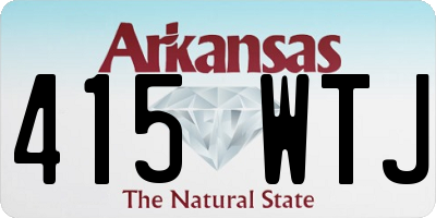 AR license plate 415WTJ