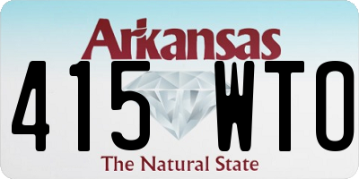 AR license plate 415WTO