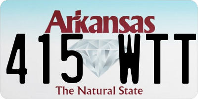 AR license plate 415WTT