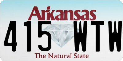 AR license plate 415WTW