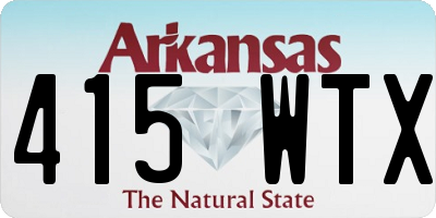 AR license plate 415WTX
