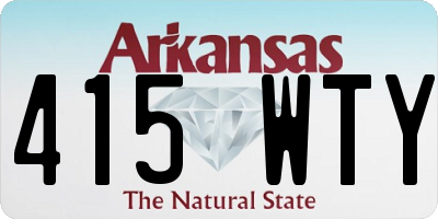 AR license plate 415WTY