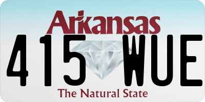 AR license plate 415WUE