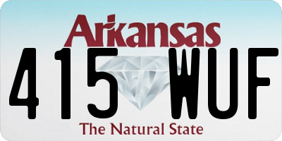 AR license plate 415WUF