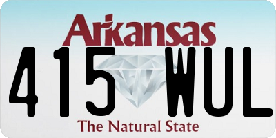 AR license plate 415WUL