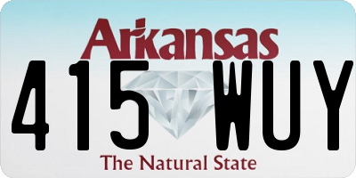 AR license plate 415WUY