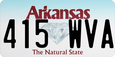 AR license plate 415WVA