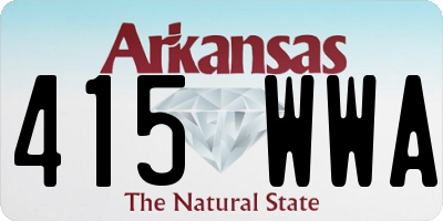 AR license plate 415WWA