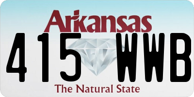 AR license plate 415WWB