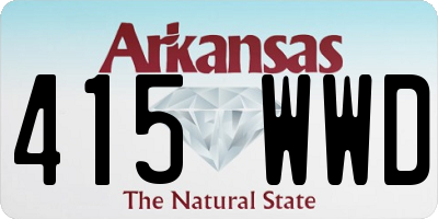 AR license plate 415WWD