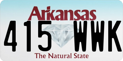 AR license plate 415WWK