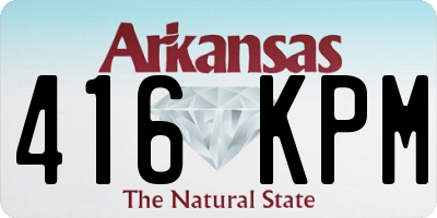 AR license plate 416KPM