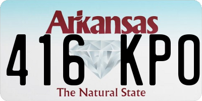 AR license plate 416KPO
