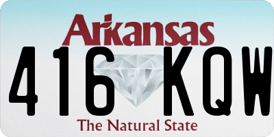 AR license plate 416KQW