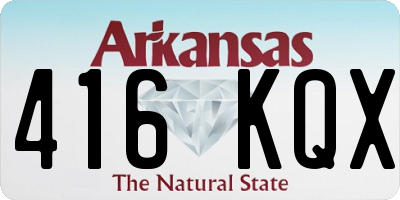 AR license plate 416KQX