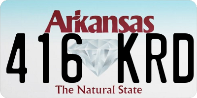 AR license plate 416KRD