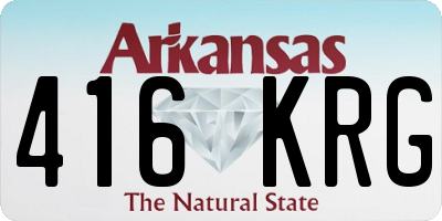AR license plate 416KRG