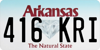AR license plate 416KRI