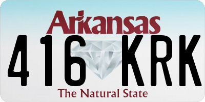 AR license plate 416KRK