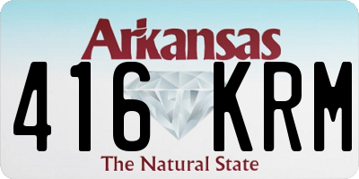 AR license plate 416KRM