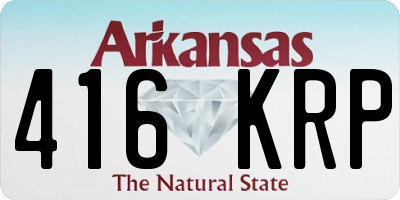 AR license plate 416KRP
