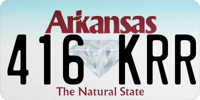 AR license plate 416KRR