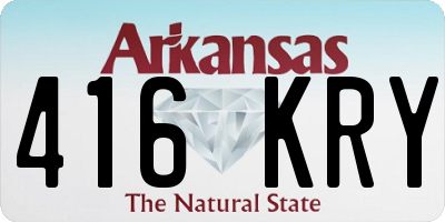 AR license plate 416KRY