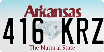 AR license plate 416KRZ