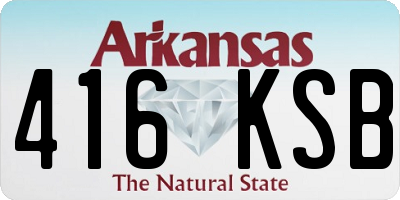 AR license plate 416KSB