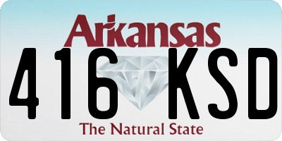 AR license plate 416KSD