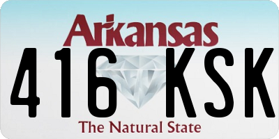 AR license plate 416KSK
