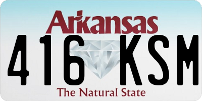 AR license plate 416KSM