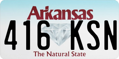 AR license plate 416KSN