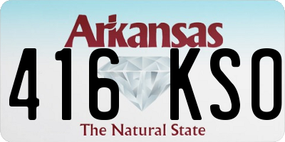 AR license plate 416KSO