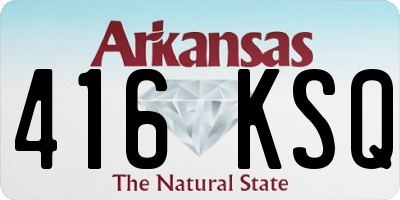 AR license plate 416KSQ