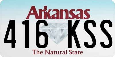 AR license plate 416KSS
