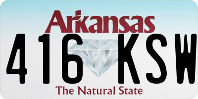 AR license plate 416KSW