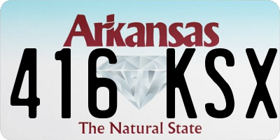AR license plate 416KSX