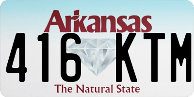 AR license plate 416KTM