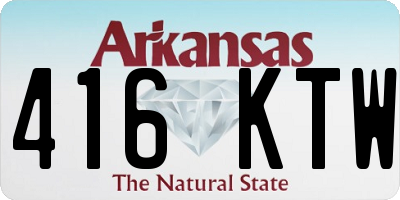 AR license plate 416KTW