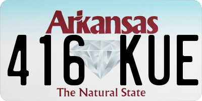 AR license plate 416KUE