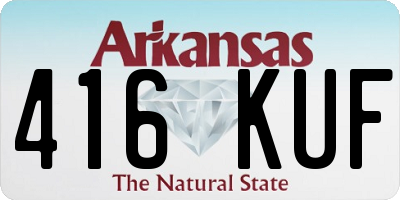 AR license plate 416KUF