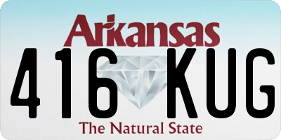 AR license plate 416KUG