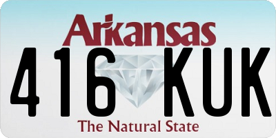 AR license plate 416KUK