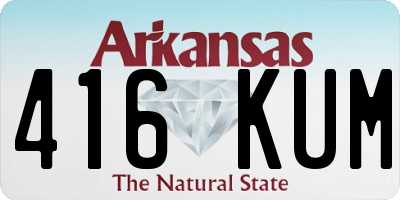 AR license plate 416KUM