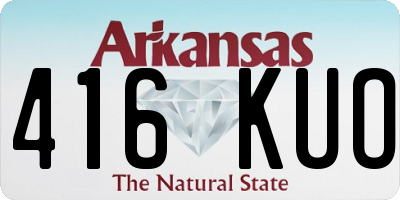 AR license plate 416KUO
